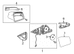 Diagram for Mercedes-Benz Car Mirror - 212-810-45-00