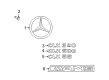 Diagram for Mercedes-Benz CLK320 Emblem - 209-758-00-58