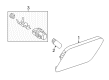Diagram for Mercedes-Benz Side Marker Light - 204-906-73-01
