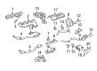 Diagram for Mercedes-Benz SL550 Exhaust Pipe - 230-490-21-21