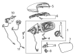 Diagram for Mercedes-Benz EQB 250+ Car Mirror - 099-820-71-00