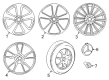 Diagram for Mercedes-Benz GLC63 AMG Wheel Cover - 000-400-27-00-7756