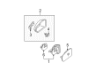 Diagram for Mercedes-Benz E500 Car Mirror - 203-810-49-76