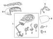 Diagram for Mercedes-Benz S63 AMG Car Mirror - 217-810-06-00