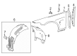 Diagram for Mercedes-Benz AMG GT 55 Fender Splash Shield - 192-698-20-00