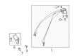 Diagram for Mercedes-Benz E350 Seat Belt - 207-860-39-85-7F03