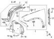 Diagram for Mercedes-Benz GLE63 AMG S SUV Fender Splash Shield - 167-690-42-01