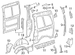 Diagram for Mercedes-Benz Metris Wheelhouse - 447-610-51-01