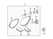 Diagram for Mercedes-Benz R350 Daytime Running Lights - 251-820-24-61