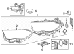 Diagram for Mercedes-Benz EQE 350+ SUV Lighting Control Module - 296-900-78-12
