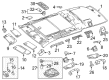 Diagram for Mercedes-Benz Interior Light Bulb - 072601-012120