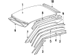 Diagram for Mercedes-Benz 300CE Weather Strip - 124-720-01-54
