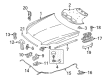 Diagram for Mercedes-Benz E550 Hood - 212-880-03-57
