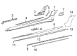 Diagram for Mercedes-Benz AMG GT Mud Flaps - 190-698-50-00