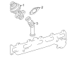 Diagram for Mercedes-Benz EGR Valve Gasket - 604-142-05-80