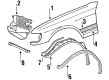 Diagram for Mercedes-Benz 350SDL Fender - 126-881-24-01