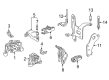 Diagram for Mercedes-Benz B Electric Drive Engine Mount - 246-241-00-21