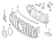 Diagram for Mercedes-Benz E63 AMG S Grille - 213-888-80-00