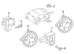 Diagram for Mercedes-Benz GLE53 AMG SUV Air Bag Sensor - 167-905-84-04