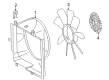 Diagram for Mercedes-Benz E320 Fan Shroud - 210-505-14-55