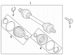 Diagram for Mercedes-Benz EQS 450+ CV Boot - 297-350-04-01