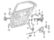 Diagram for Mercedes-Benz C230 Exterior Door Handle - 211-760-18-70-9999