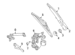 Diagram for Mercedes-Benz E400 Wiper Arm - 156-820-00-44