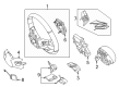 Diagram for Mercedes-Benz GLE63 AMG S SUV Steering Wheel - 099-460-99-08