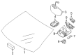 Diagram for Mercedes-Benz CLA250 Car Mirror - 176-810-10-17-9051