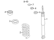 Diagram for Mercedes-Benz E420 Shock Absorber - 210-320-04-30
