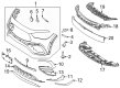 Diagram for Mercedes-Benz GLA35 AMG Bumper - 247-880-49-08-9999