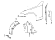 Diagram for Mercedes-Benz C43 AMG Fender Splash Shield - 206-880-73-04