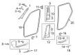Diagram for Mercedes-Benz GLE400 Pillar Panels - 166-690-14-25-1C57