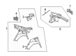 Diagram for Mercedes-Benz S63 AMG E Performance Fender Splash Shield - 223-630-77-04