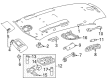 Diagram for Mercedes-Benz R500 Sun Visor - 251-810-07-00-7F59