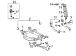 Diagram for Mercedes-Benz CLE450 Control Arm Nut - 913023-012002-64