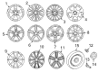 Diagram for Mercedes-Benz SLK300 Spare Wheel - 172-400-58-00