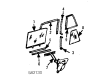 Diagram for Mercedes-Benz 300TD Window Run - 123-730-06-19