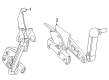 Diagram for Mercedes-Benz CLE300 Ride Height Sensor - 206-905-79-04