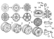 Diagram for Mercedes-Benz Lug Nuts - 000-990-48-07
