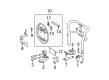 Diagram for Mercedes-Benz ML430 Emblem - 163-758-00-58