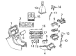 Diagram for Mercedes-Benz SLK230 Shift Indicator - 170-267-04-88