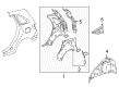Diagram for Mercedes-Benz B250e Wheelhouse - 246-630-03-69-64