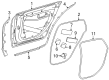 Diagram for Mercedes-Benz EQE 500 SUV Door Seal - 294-698-04-00