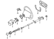 Diagram for Mercedes-Benz Steering Shaft - 208-460-04-09