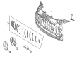 Diagram for Mercedes-Benz AMG GT Black Series Emblem - 190-817-42-00
