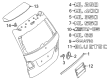 Diagram for Mercedes-Benz ML400 Emblem - 166-817-00-16