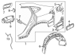 Diagram for Mercedes-Benz GLC63 AMG S E Performance Fender Splash Shield - 254-690-36-01