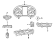 Diagram for Mercedes-Benz C350e Tachometer - 205-900-77-36-80