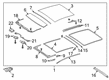 Diagram for Mercedes-Benz CLA250 Weather Strip - 118-782-00-00
